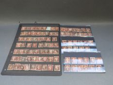 A quantity of 1841 1d red brown stamps