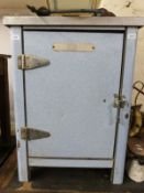 A Stotts of Oldham retro metal cabinet or fridge (W61 x D61 x H84cm)