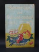 A vintage advertising sign for Bird's custard powder (68 x 46cm)