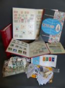 An empty Stanford Major album, sundry stockbooks,