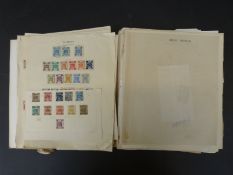 A large quantity of loose album pages of Commonwealth stamps.