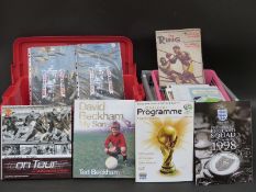 A large collection of club and international football programmes including World and FA Cup finals