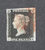 A 1d black stamp LE not plated,