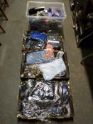 Four boxes of leggings, jeans,