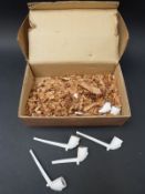 Royal Antediluvian Order of Buffaloes (RAOB) clay pipes with buffaloes and RAOB in relief in