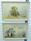 After David Shepherd two prints of rural landscapes each approx 50x79cm
