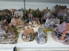 A collection of Lilliput Lane cottages