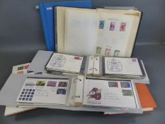 A box of stamp albums, stockbooks and covers,
