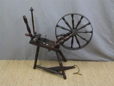 A 19th/20th century Welsh spinning wheel