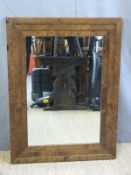 A wooden framed large mirror (150 x 110cm)