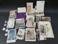 A collection of postcards including early 20thC Chinese, Aboriginal & other tribal, world crime,