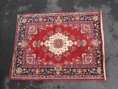 A Persian style carpet.