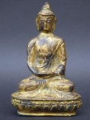 A Chinese gilt bronze Buddha,