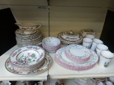 A quantity of Indian Tree pattern and Johnson Brothers dinnerware
