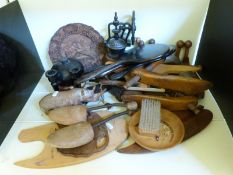 Coffee grinder, shoe lasts/stretchers,