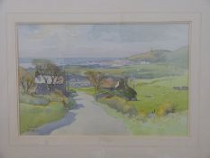 David Byrne watercolour 'Near Port Erin Isle of Man',