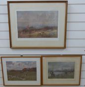 Lionel Edwards three framed and glazed hunting prints,
