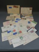 An interesting selection of early covers including air mail covers,