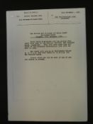 Their Royal Highnesses The Prince and Princess of Wales typed memorandum from HRH The Prince of