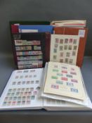 A large plastic box with GB, Commonwealth, Europe and foreign stamps,
