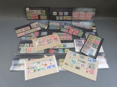 A good selection of Commonwealth stamps Victoria - George Vl on stockcards,