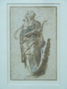 Italian school pen and wash sketch 20x13cm