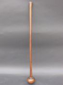 A 19th century African hardwood knobkerrie,