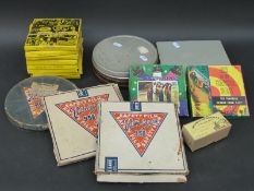 A quantity of 9.5 and 8mm films to include WWII interest, entertainment etc.