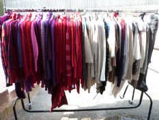 Over one hundred items of clothing consisting of knitwear some with New Look, Topshop, Jane Norman,