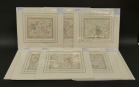 Thirteen early 19thC celestial maps by A Jamieson,