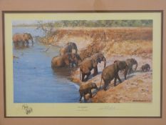 David Shepherd signed limited edition print 1073/1500 