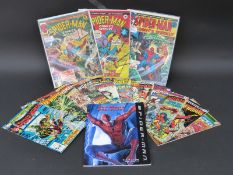 A collection of Marvel Spider-Woman comics to include 14, 17, 18, 19, 27, 29, 30, 31, 32, 33,