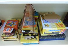 A quantity of games and puzzles including Tiddly Winks, Beetle Drive,