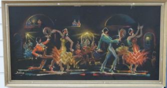 David Ashley retro flamenco dancing print 