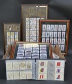 A large quantity of tea cards, cigarette cards and silks including Players, Wills, Black Cat,