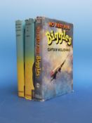 Capt W E Johns, No Rest for Biggles (London, Hodder & Stoughton, 1956) red cloth, dust jacket,