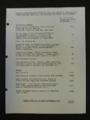 A typed 'tally of correspondence received over the period of the birth of Prince William and HRH