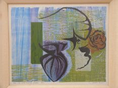 James Burr, 'still life with orange flower 1965',