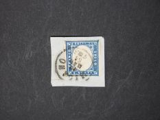 Italy 1862 20c blue,