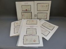 A comprehensive collection on loose album pages of Scotland pre-stamp covers,