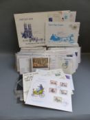 A quantity of GB presentation packs including early issues together with first day covers