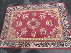A Persian style carpet.