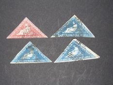 Cape of Good Hope triangles 1d red and three 4d blue