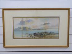 W H Earp watercolour Scottish loch, named indistinctly verso, 22.