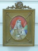 An Indian watercolour, probably on ivory,