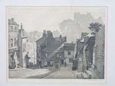 Leonard Squirrell engraving of Durham 26x34cm