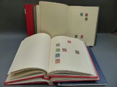 Five albums of Commonwealth stamps, all reigns,