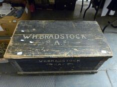 A WWI trunk named to top W.H.
