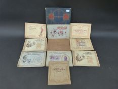 A quantity of cigarette cards in albums including radio celebrities, football, kings and queens,