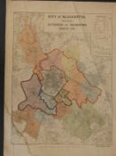 Four plans /maps relating to the Gloucester Lunatic Asylum (Horton Road) comprising a 1902 map of